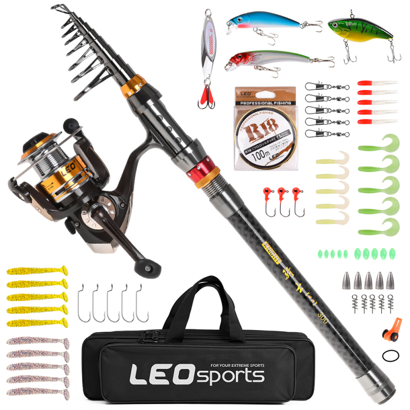 Saltwater Line - Fishing Rod Spinning Reel Combo Carbon