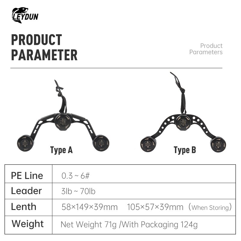 LEYDUN Fishing Tools GT FG PR  - огляд і ціна Leader Line