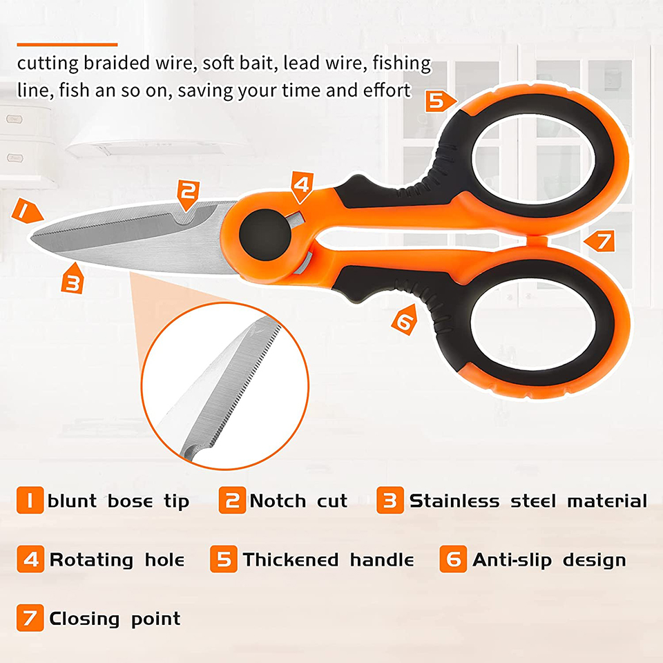 WALK FISH Japanese 420 Stainle - огляд і ціна Fishing Line Cutter