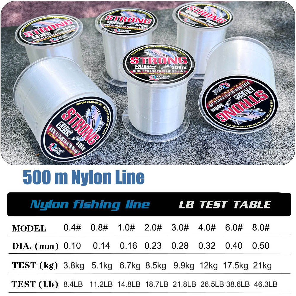 Limnoid 500m Nylon Fishing Lin - огляд і ціна Fluorocarbon Line