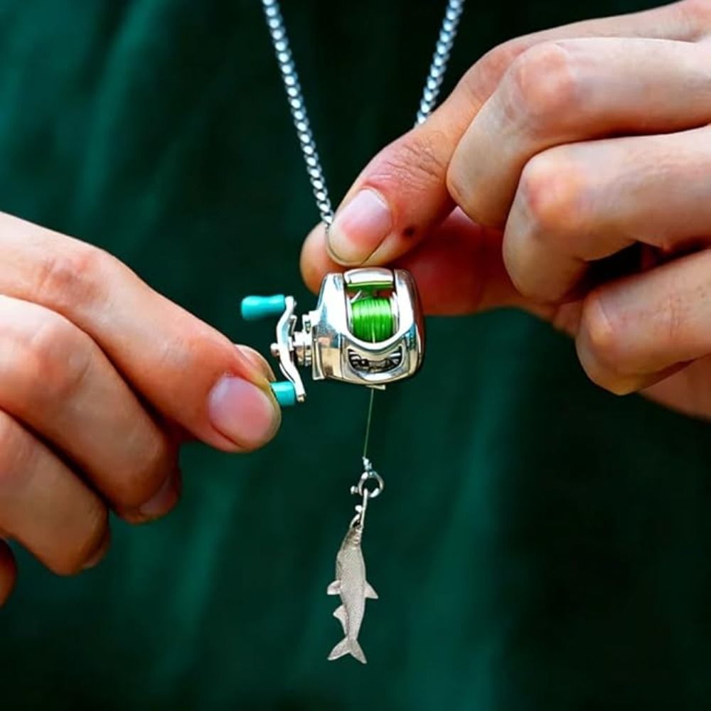 Mini Fishing Reel Necklace Fis - огляд і ціна Fishing Line Spool